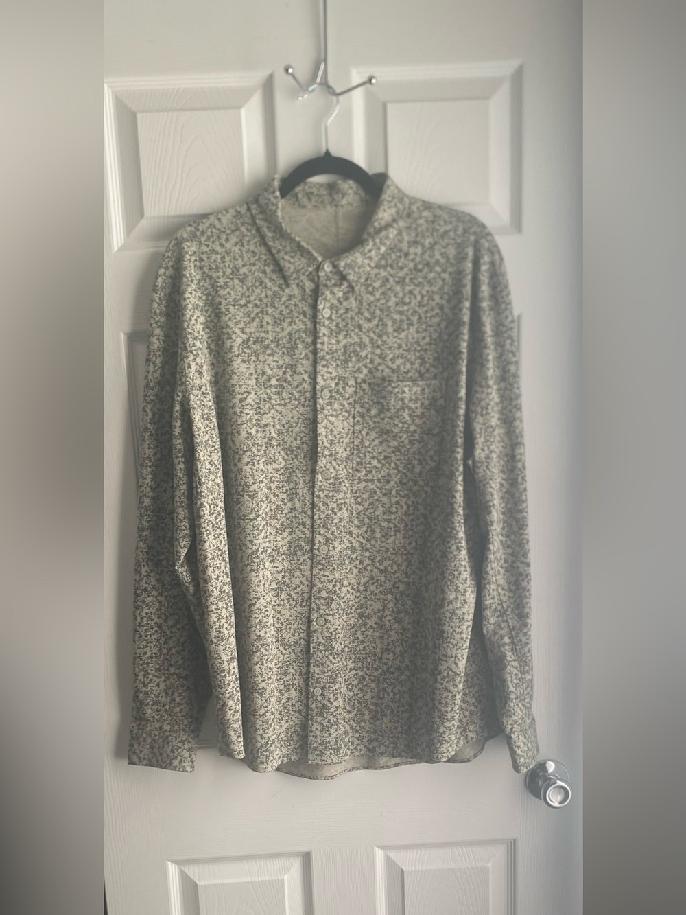 Lululemon Commission Long Sleeve Shirt Partical Camo Print Men’s 2XL